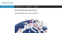 Desktop Screenshot of fussball-em-2020.com